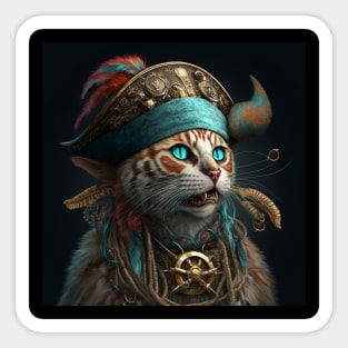 Pirate Cat Sticker